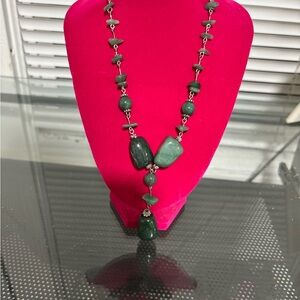 Elegant Green Stone Necklace